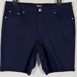 Tailormade Womens Navy Blue Stretch Cotton 5-Pocket‎ Shorts 14P TPS001A